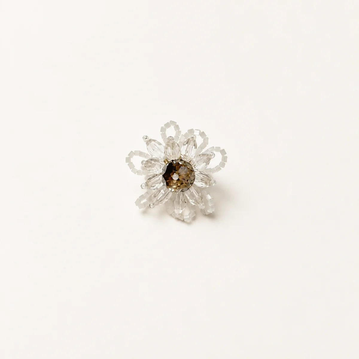 Clear crystal flower