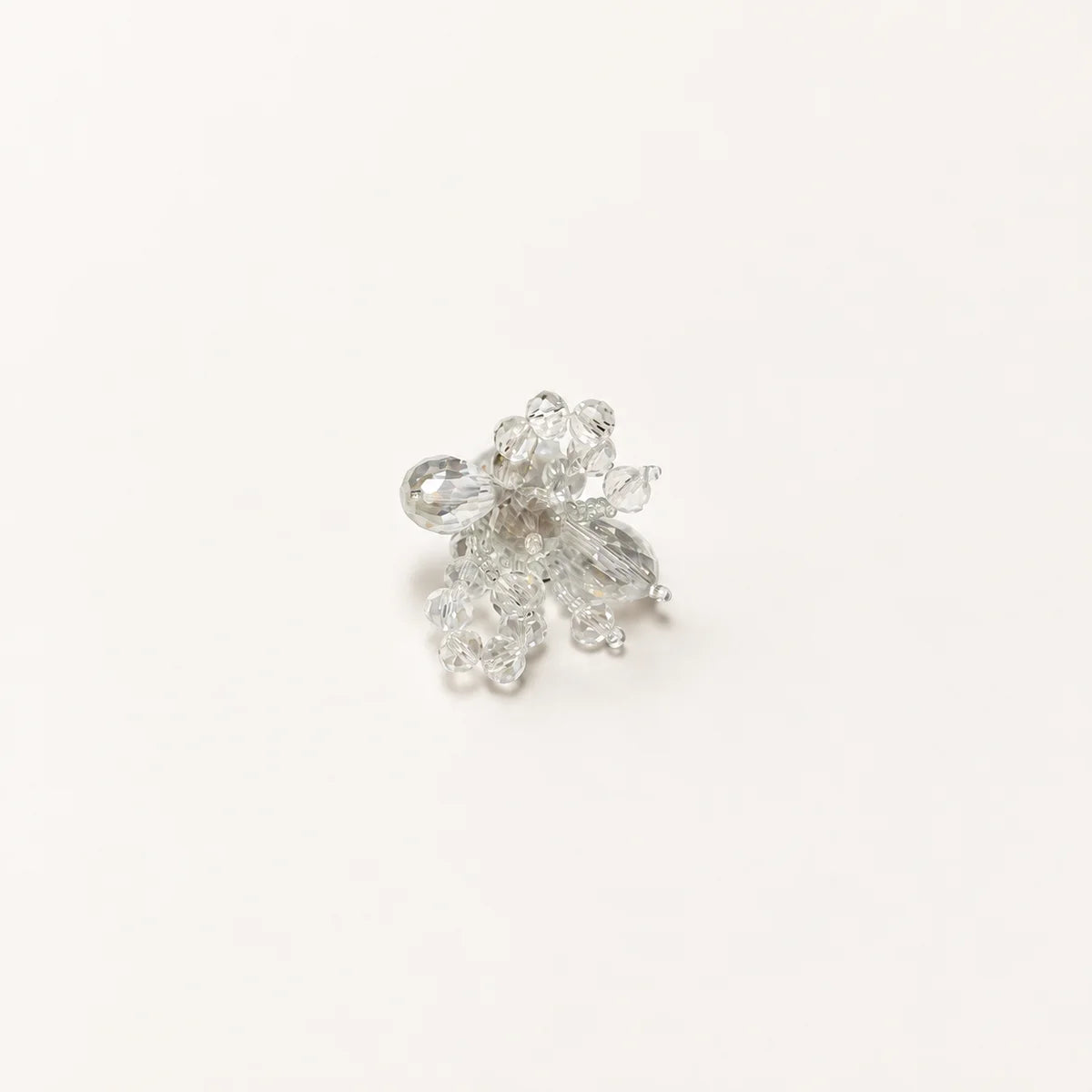 Clear beaded flower
