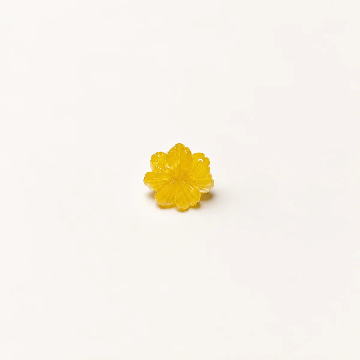 Yellow Translucent Five-Petal Flower